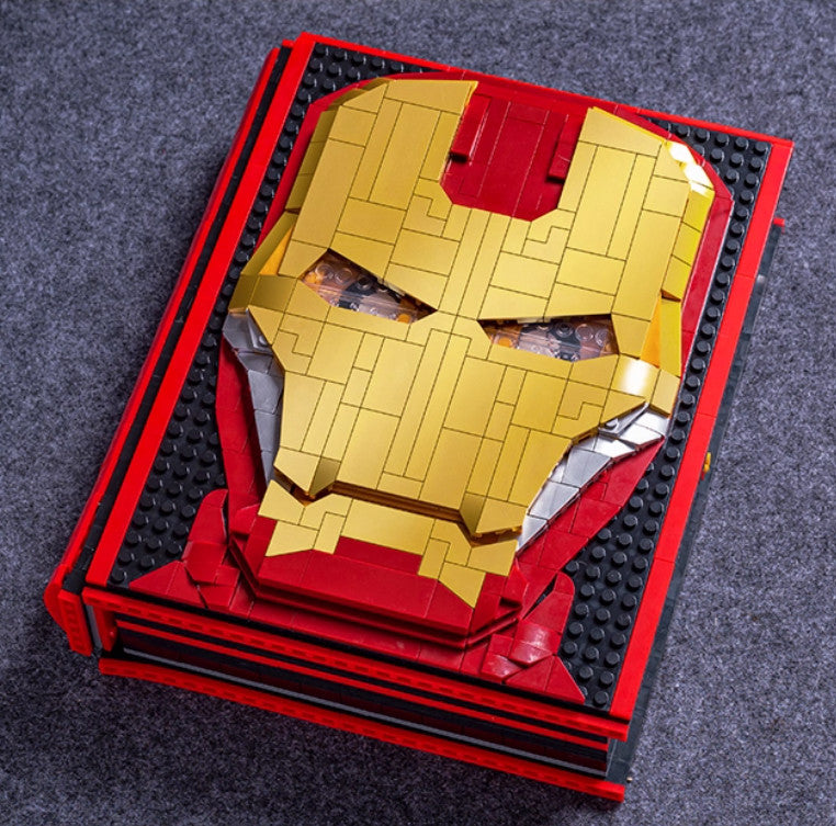 MOC IronBook Building block man book Commemorative Handbook Puzzle Toy
