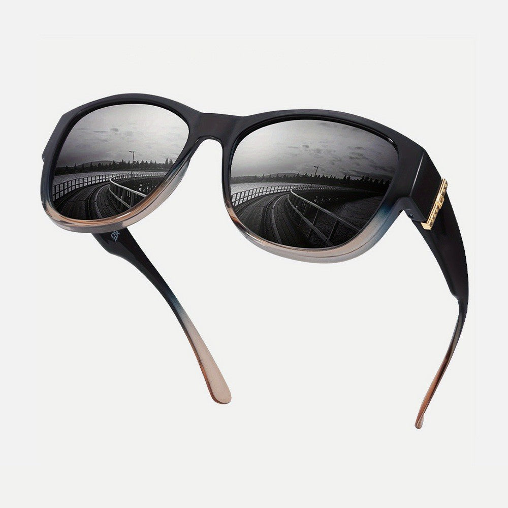 Polarized Large-frame Wraparound Sunglasses For Women