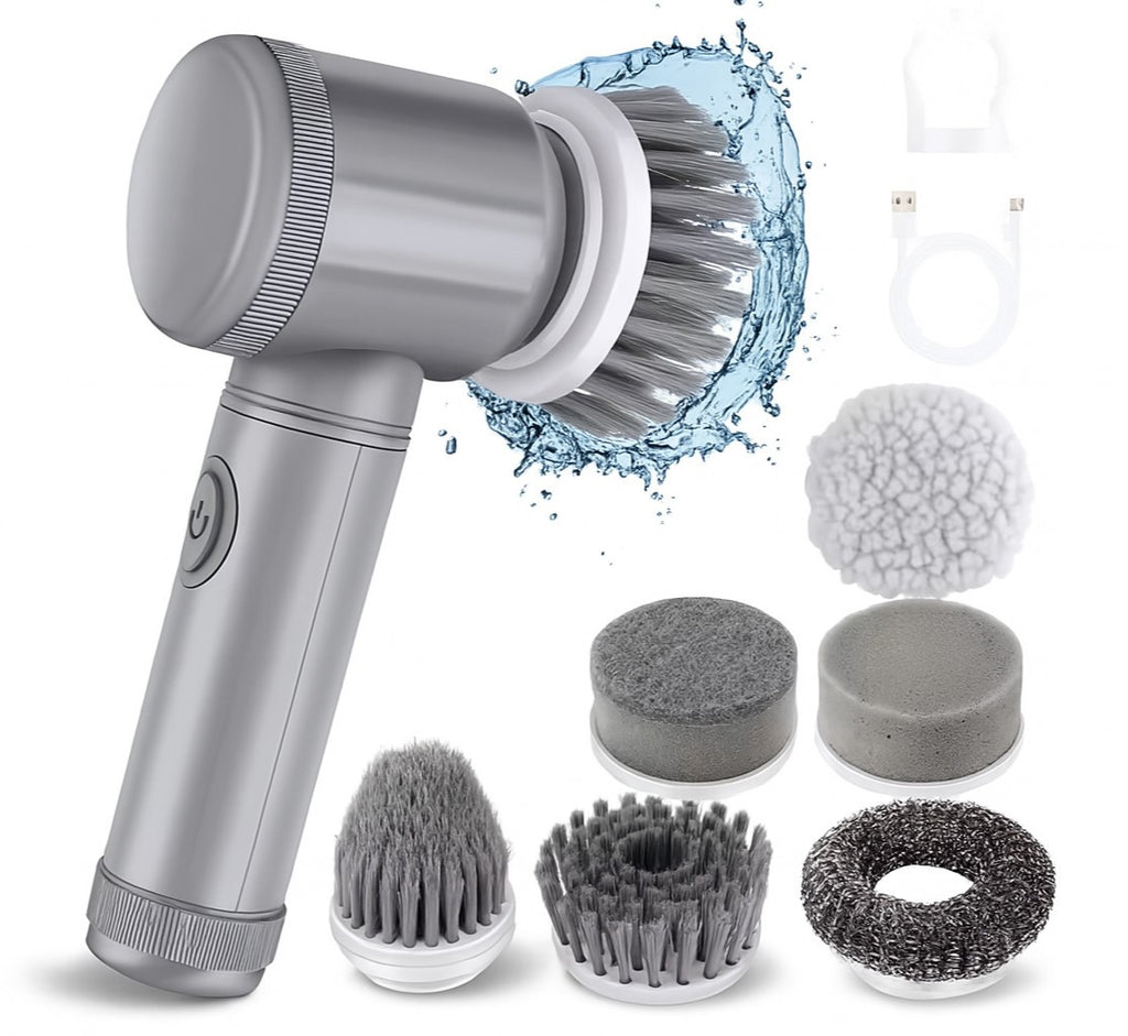 Cordless Electric Spin Scrubber Powerful Turbo Scrub Cleaning Brush Rechargeable