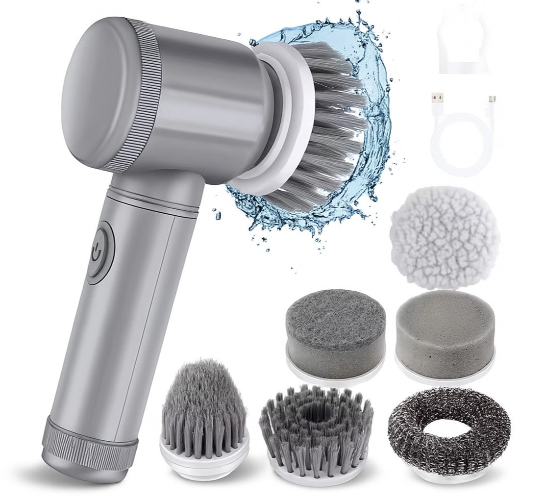 Cordless Electric Spin Scrubber Powerful Turbo Scrub Cleaning Brush Rechargeable