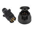 7 Pin Towing Electrics Plug And Socket 12n Type For Caravan Trailer Lights SET