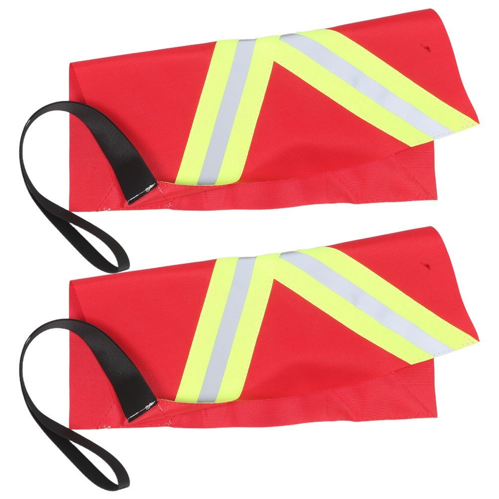 2 Pcs Towing Flag for Kayak Marking Flags High Visibility Safety Hook Warning