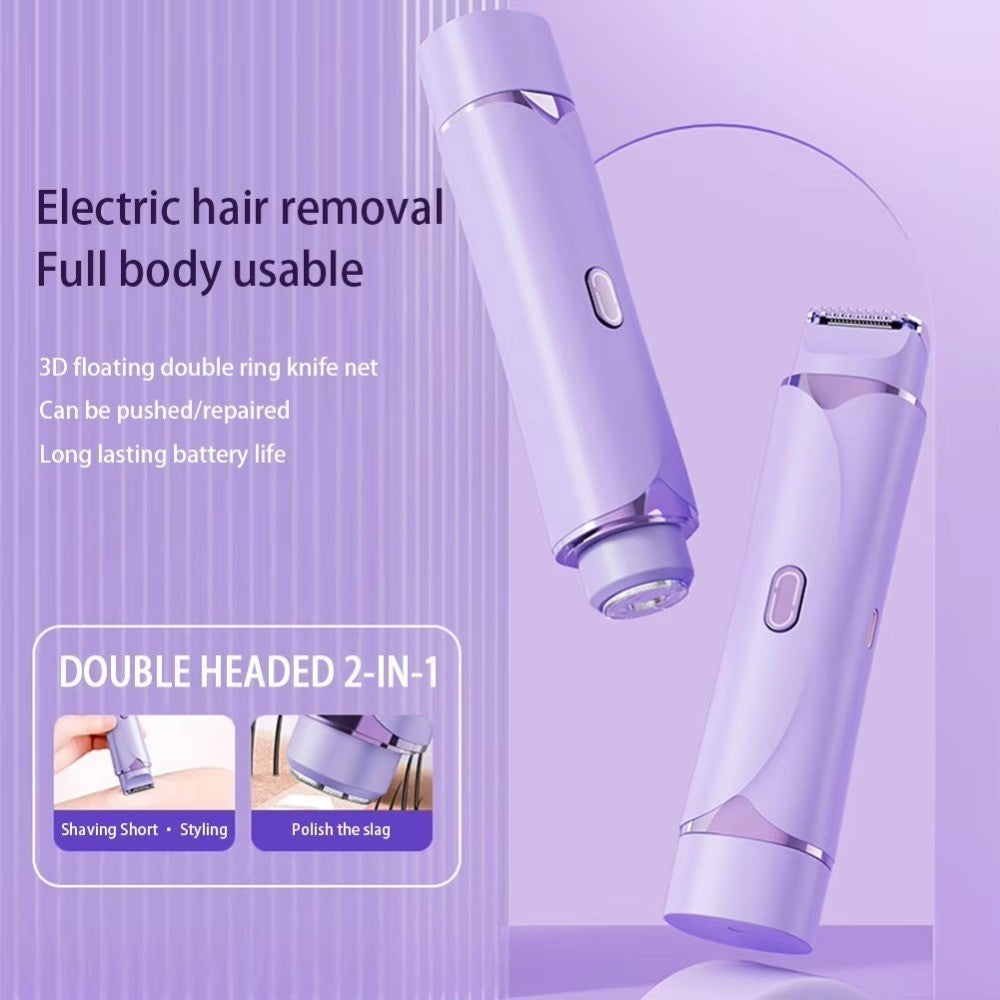 Waterproof Electric Shaver Dual Head Shaving Tool  Men Women