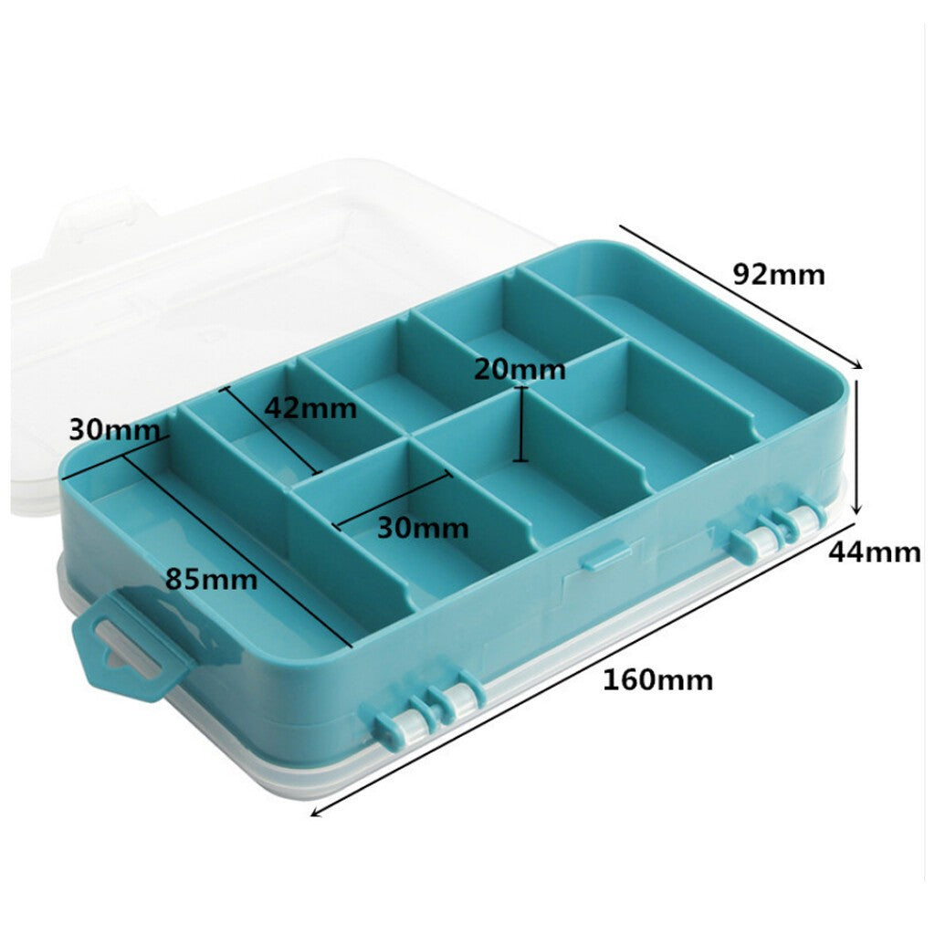 8 Compartment Professional Tool Organiser Case Box Storage Screw Nail Nut Bolt