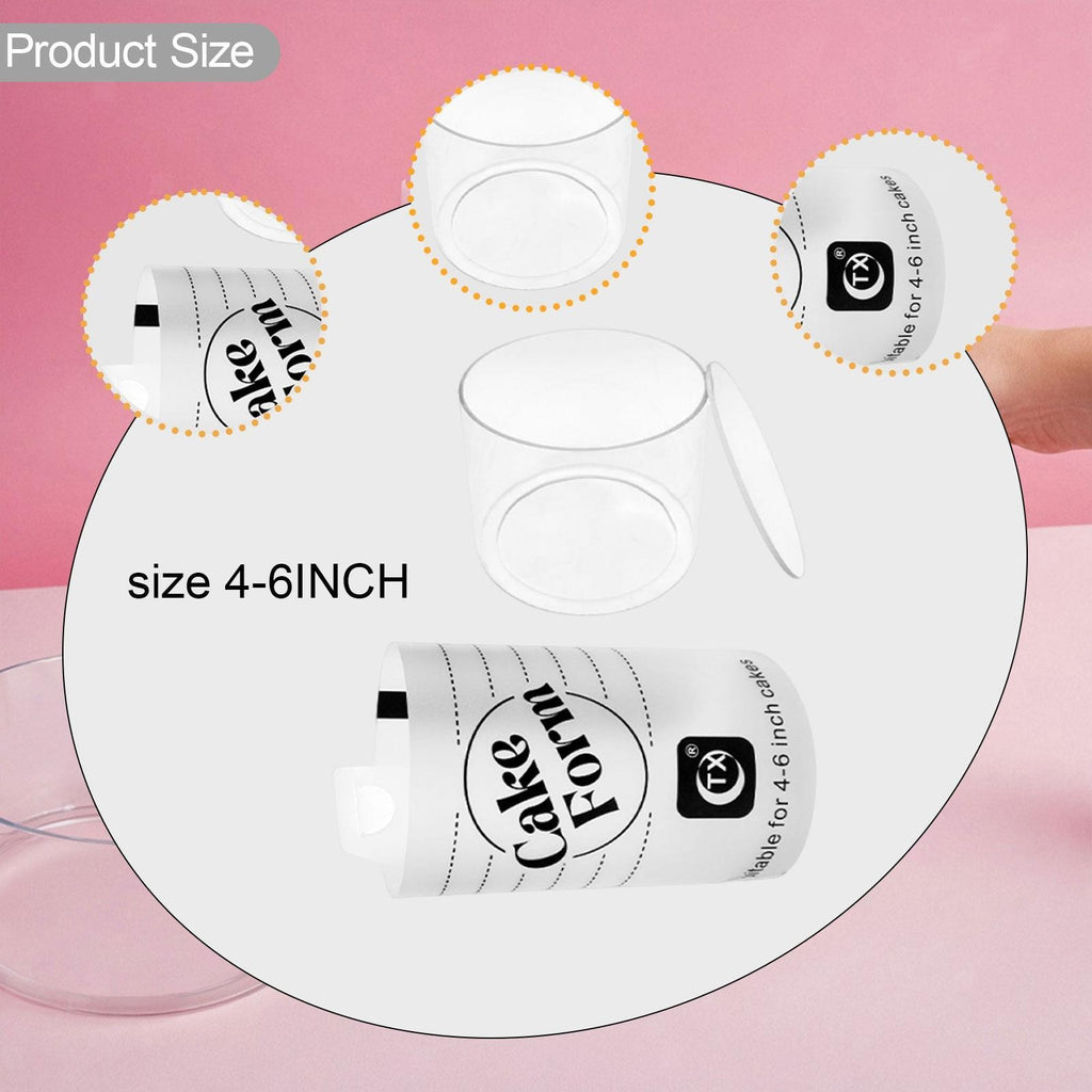 Acrylic Cake Form, Cake Making Tool for Beginners and Pros, Premium Accessory