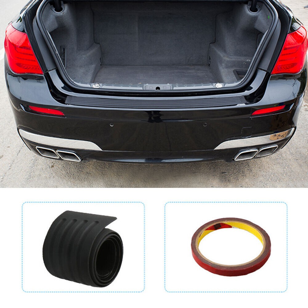 Car Trunk Door Sill Plate Protector Guard Strip Rear Bumper Tape Accessories