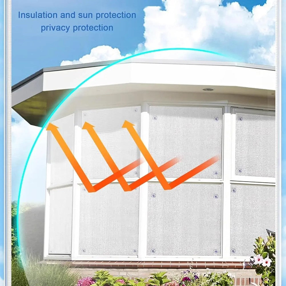 Heat Insulation Aluminum Foil Window Film with Suction Cup for Easy Installation