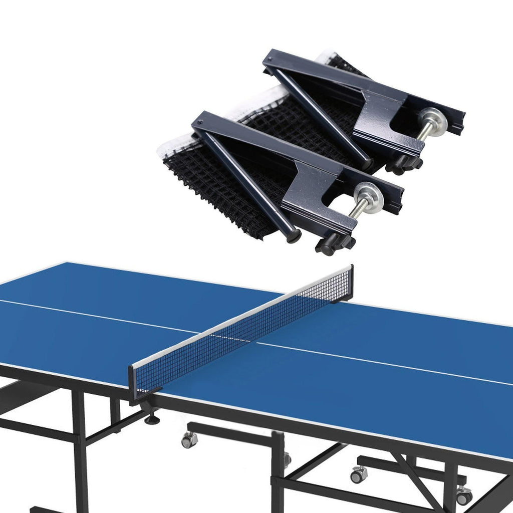 Portable Table Tennis Net and Post Set Screw on Clamp Indoor Outdoor