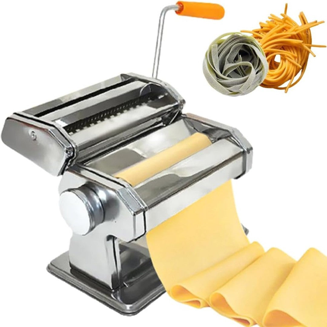 5 IN 1 STAINLESS STEEL PASTA LASAGNE SPAGHETTI TAGLIATELLE RAVIOLI MAKER MACHINE