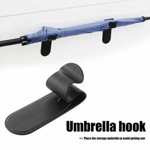 2x Auto Universal In-Car Umbrella Hook Holder Hanger Clip Fastener Accessoriess