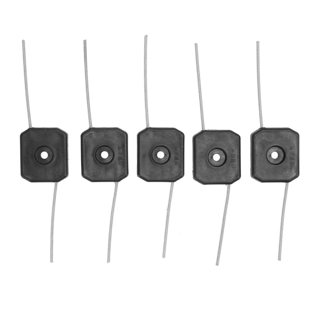 Steel Wire Trimmer Head, 5pcs 150mm Trimmer Line Grass Cutting Head Solid Black