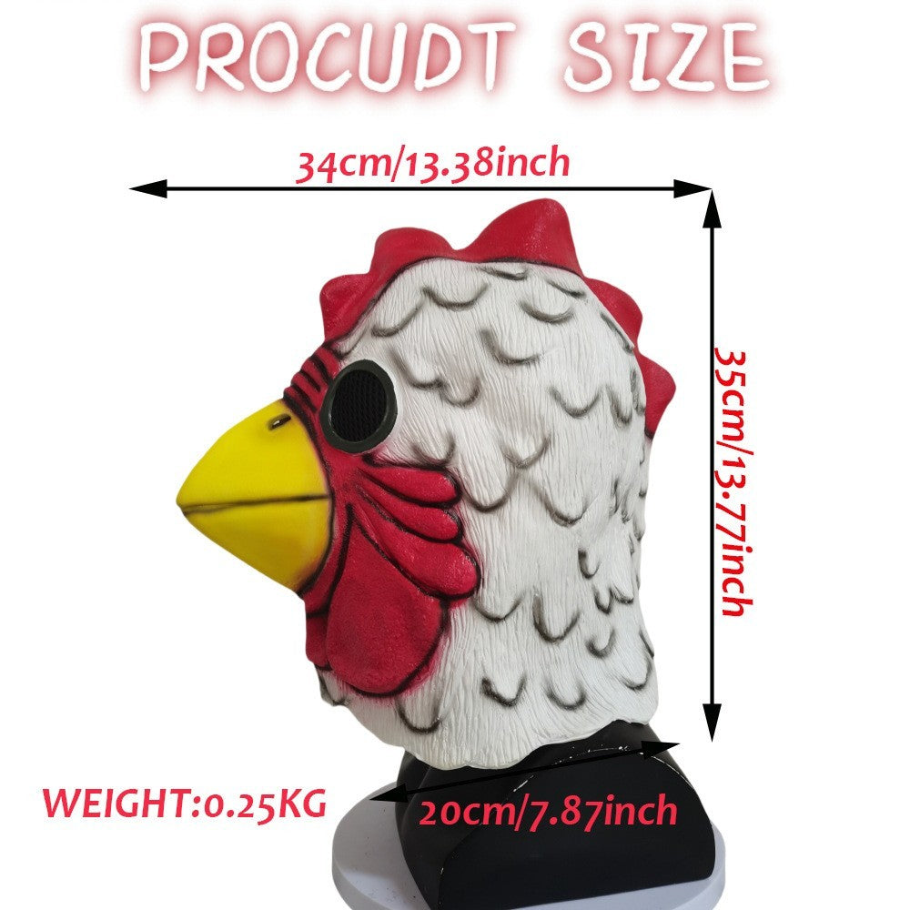 Hotline Miami Chicken Turkey Head Mask Halloween Masquerade Animals Mask Props