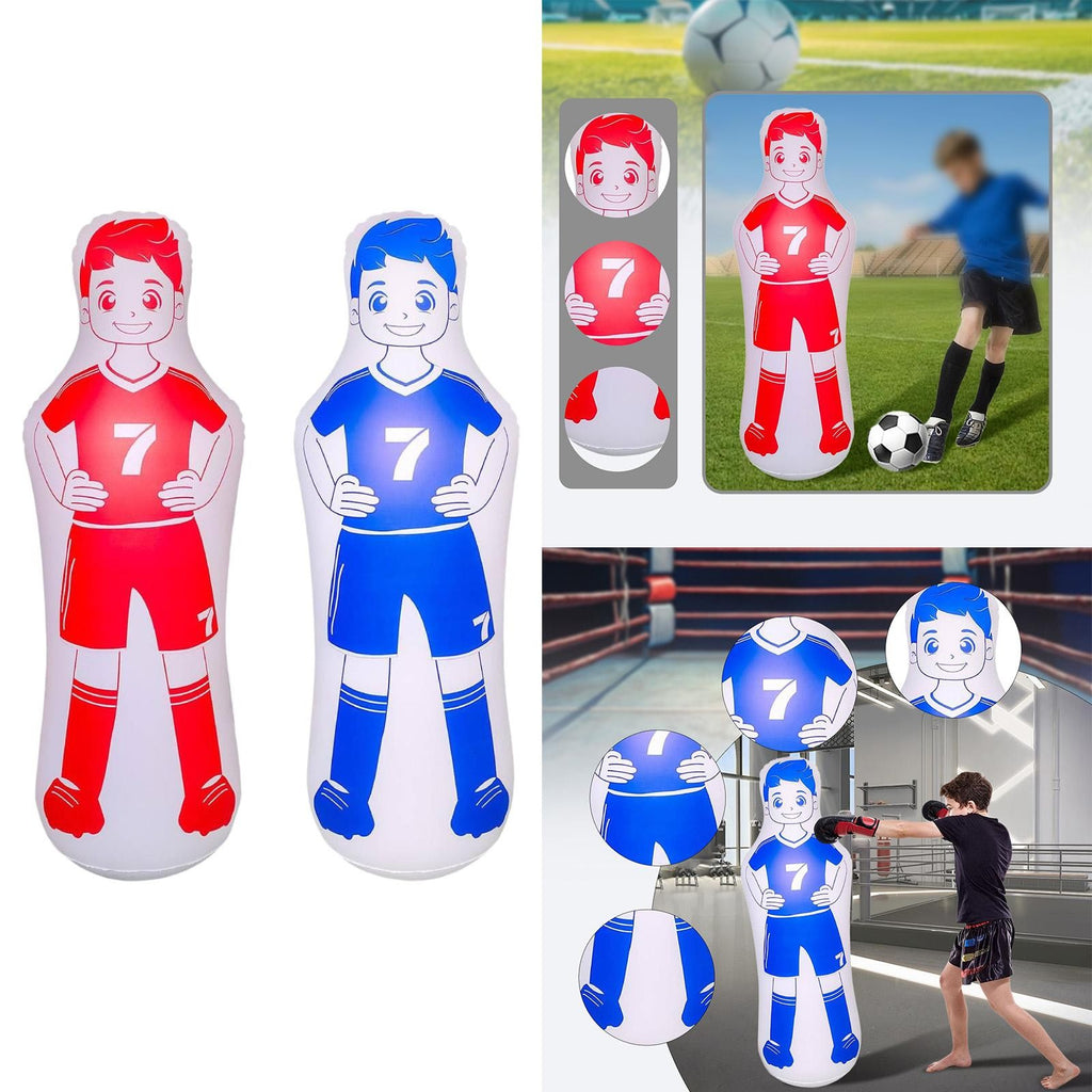 Inflatable Soccer Dummy Multifunctional Portable Free Kick Wall Goalkeeper
