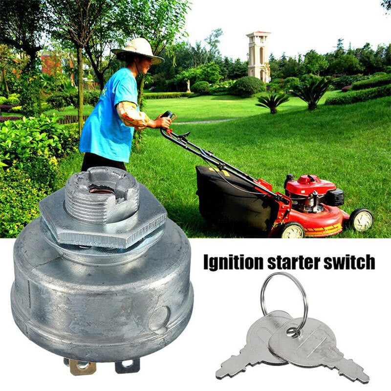 5 Spade Ignition Switch Lawn Mower Part Ride On Mower Lawn Tractor With 2 Keys