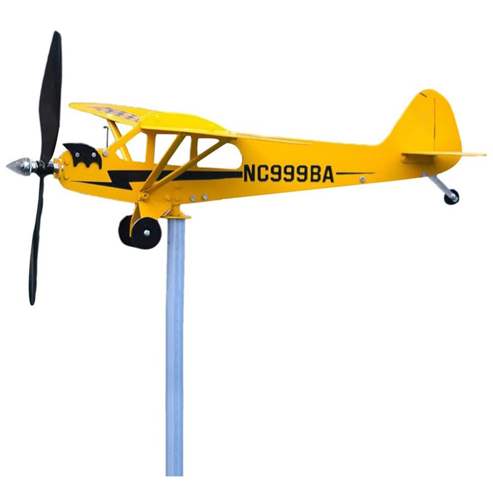 Airplane Weathervane Weather Vane Wind Direction Compass Garden Decor Windmill