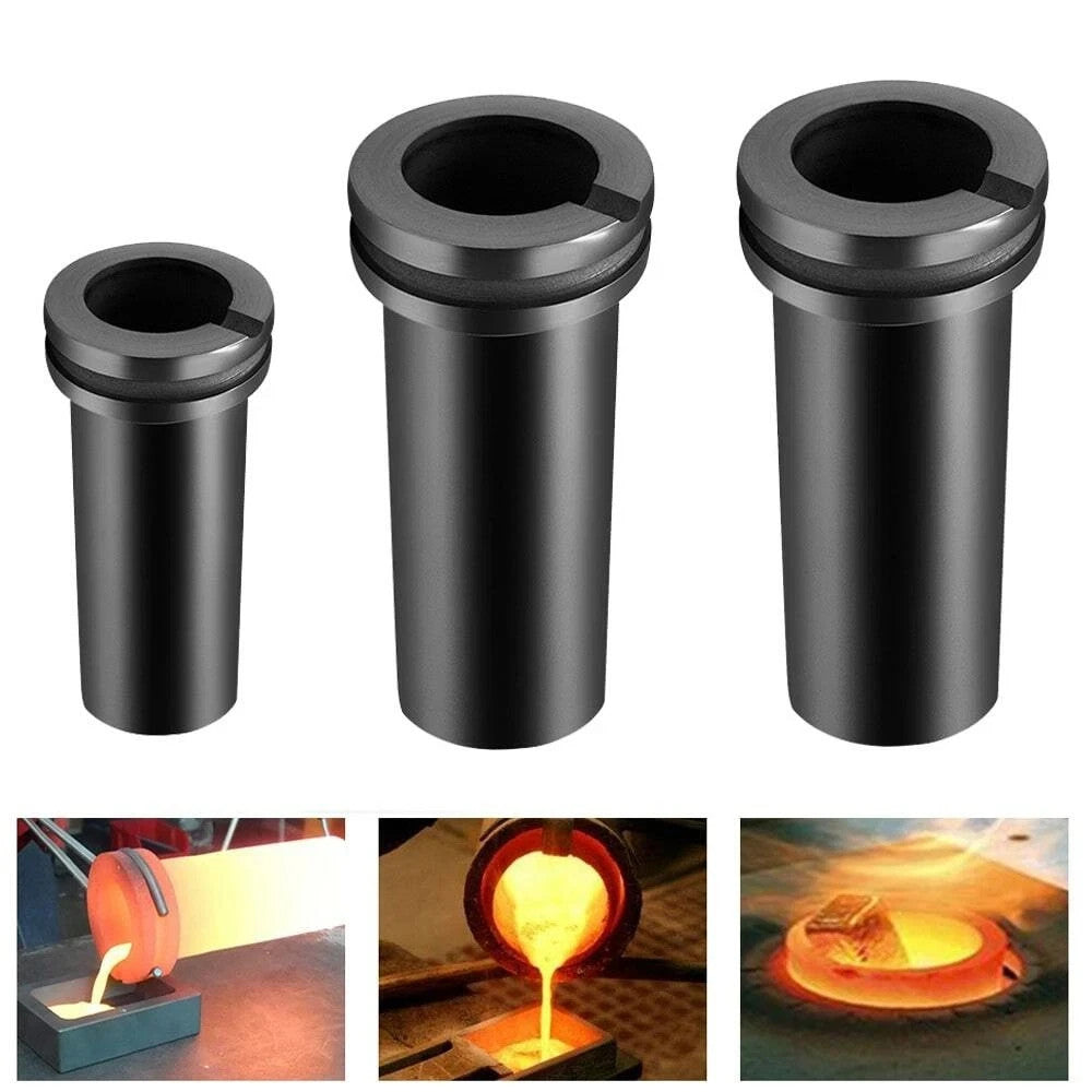 High Purity Graphite Casting Melting Crucible 1KG/2KG/3KG For Gold Silver