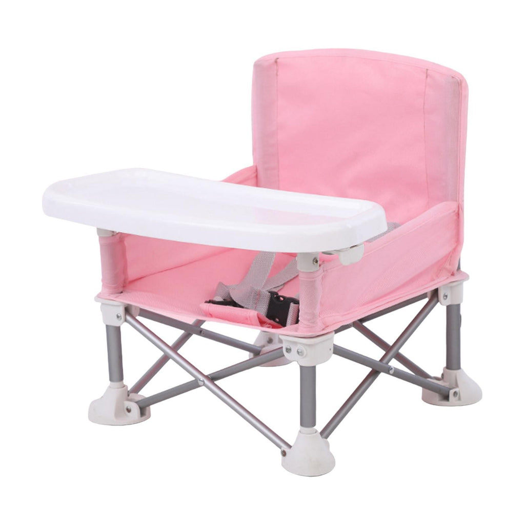 Baby Seat Booster Toddler Dining Seat Baby Camping Chair with Tray Folding Chair