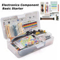 Electronic Component Starter Kit Wires Breadboard Buzzer LED Trans Box Set UK
