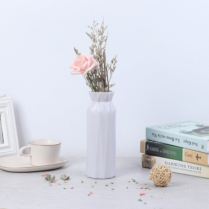 Plastic Flower Vase Creative Nordic Decor Home Imitation Ceramic Vase