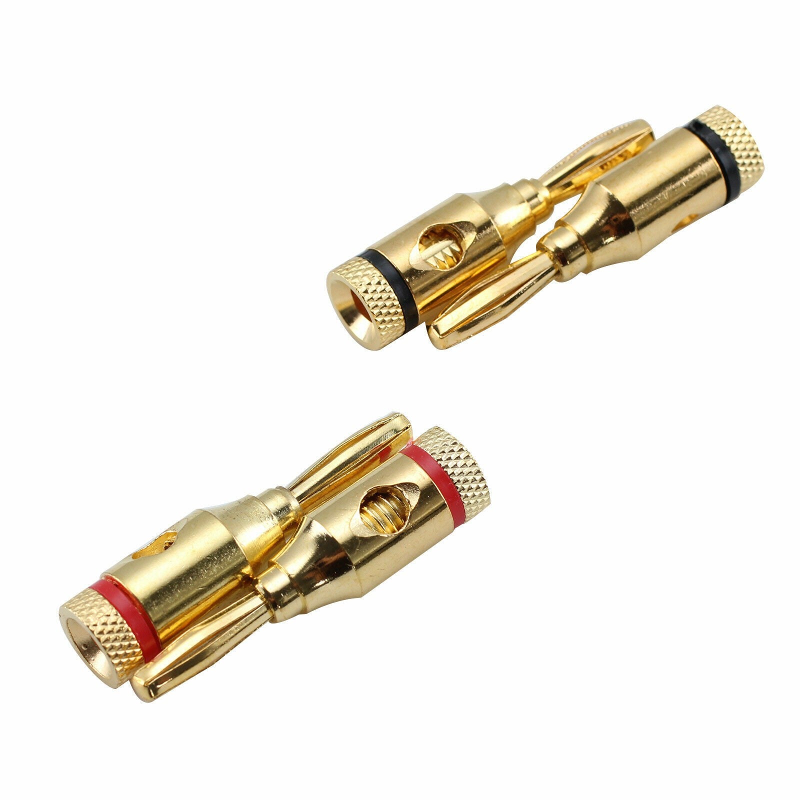 20 x 4mm Gold Plated Musical Audio Speaker Cable Wire Connector 4mm Banana Plugs