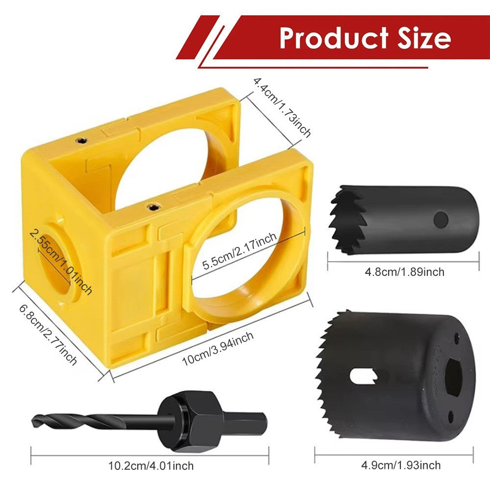 Door Lock Installation Kit  Adjustable Wooden Door Lock Fitting Tool Set