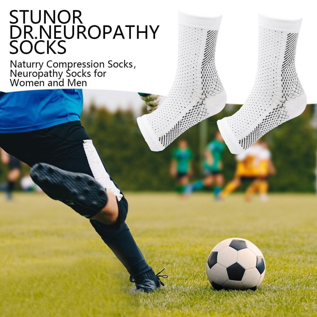 5 Pairs of Neuropathy Socks for Men and Women, Soothing Compression Socks New