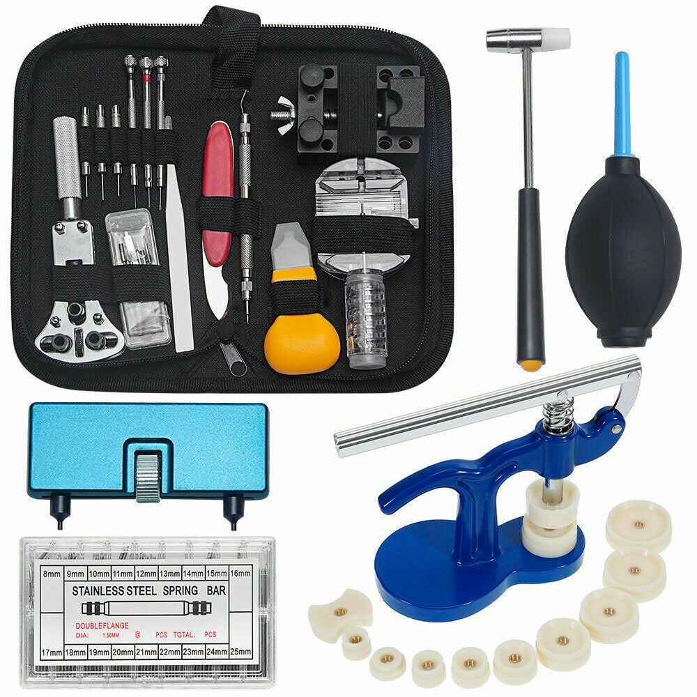 600Pcs Watch Repair Tool Kit Professional Repairing Spring Remover Tools + Case