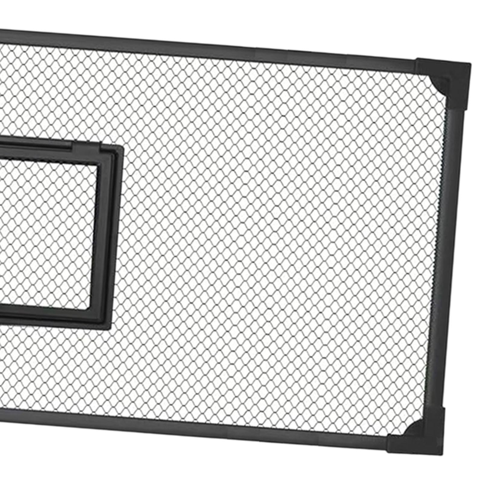 Fish Tank Lid Self Assembly Anti Jump Net Cover Magnetic Black Aquarium Hood