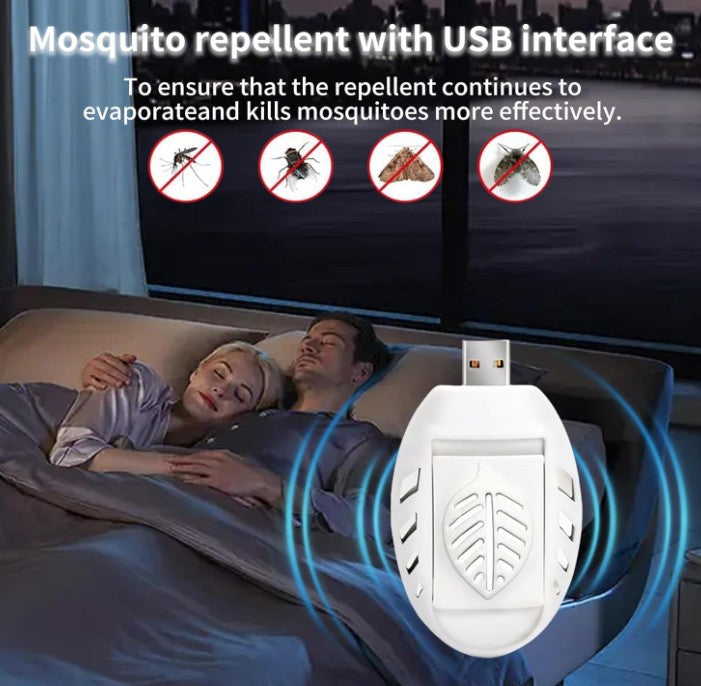 USB Mosquito Repellent Plug in,Portable USB Insect Repellent with 30 Tablets
