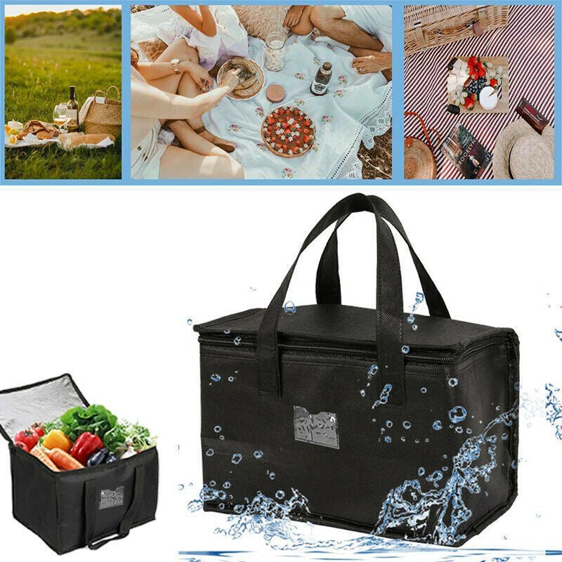 50L Food Delivery Insulated Bags Pizza Takeaway Thermal Warm/Cold Bag UK