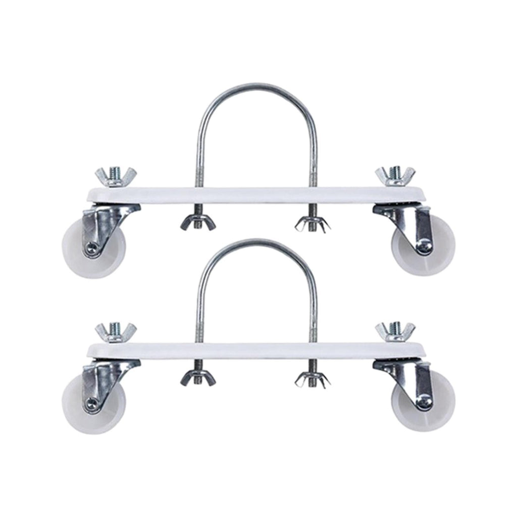 2Pcs Oil Filled Heater Caster Bracket with Wheels Spare Parts Smooth and Easy