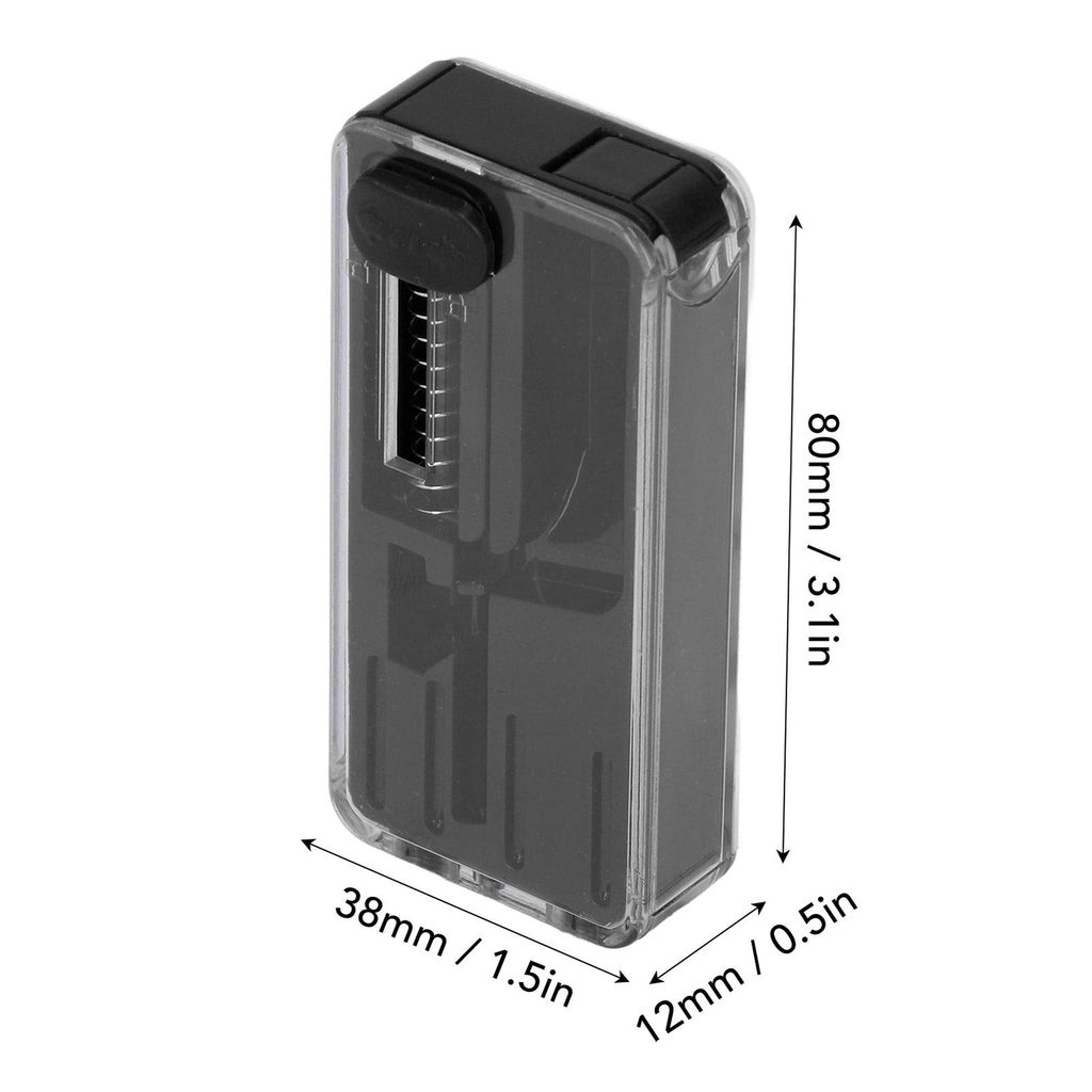 (Black)Crushball Dispenser 2 Pcs Cigarettes Apsules Dispenser Cigarette