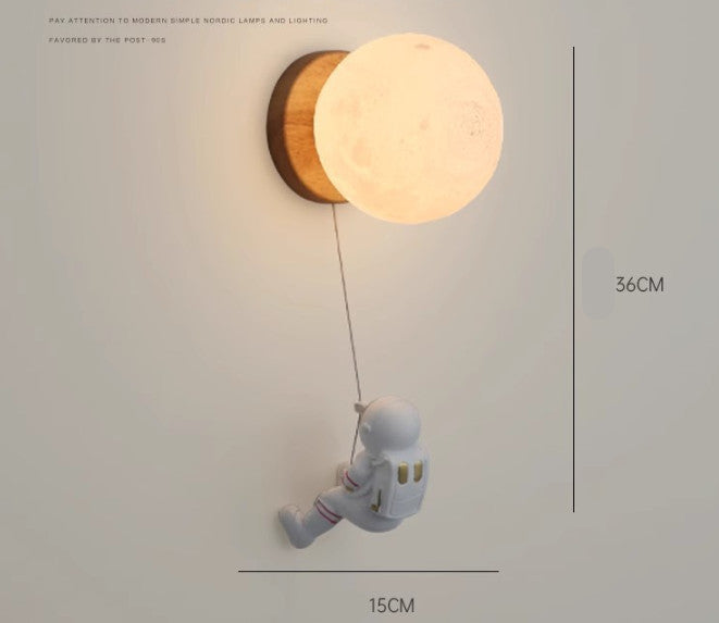 Astronaut Moon Landing Night Light, Home Decor Ornament, Gift for Kids