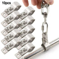 SS304 Stainless Steel Adjustable Clamps for Sunshade Net Installation 10pcs Set
