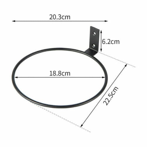 2/3/5PCS Plant Flower Pot Wall Mounted Ring Holder Garden Hanging Basket Bracket