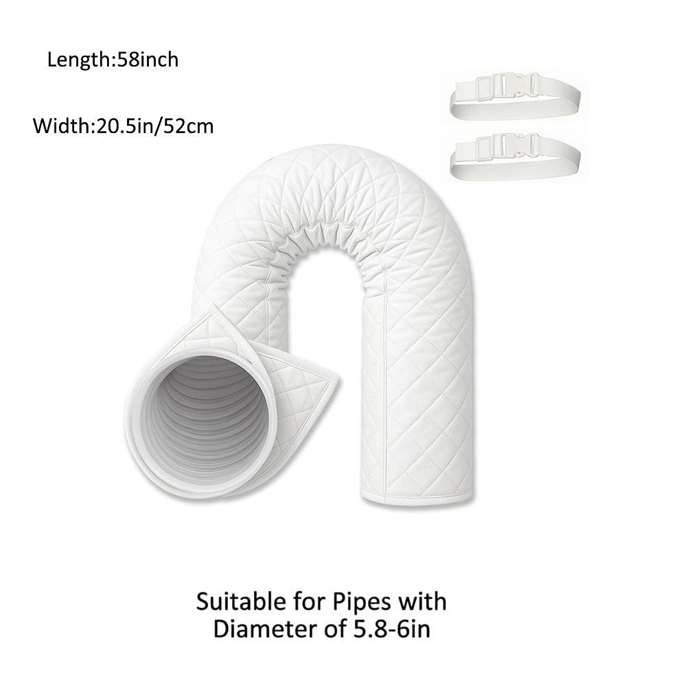 Air Conditioner Hose Cover 80 Inches Long With Insulation For Energy Saving