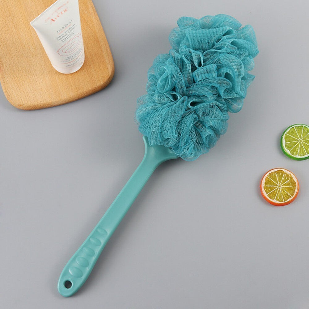 3 Pcs Long Handle Bath Sponge, Soft Shower Scrubber Scrunchie Brush for Adults
