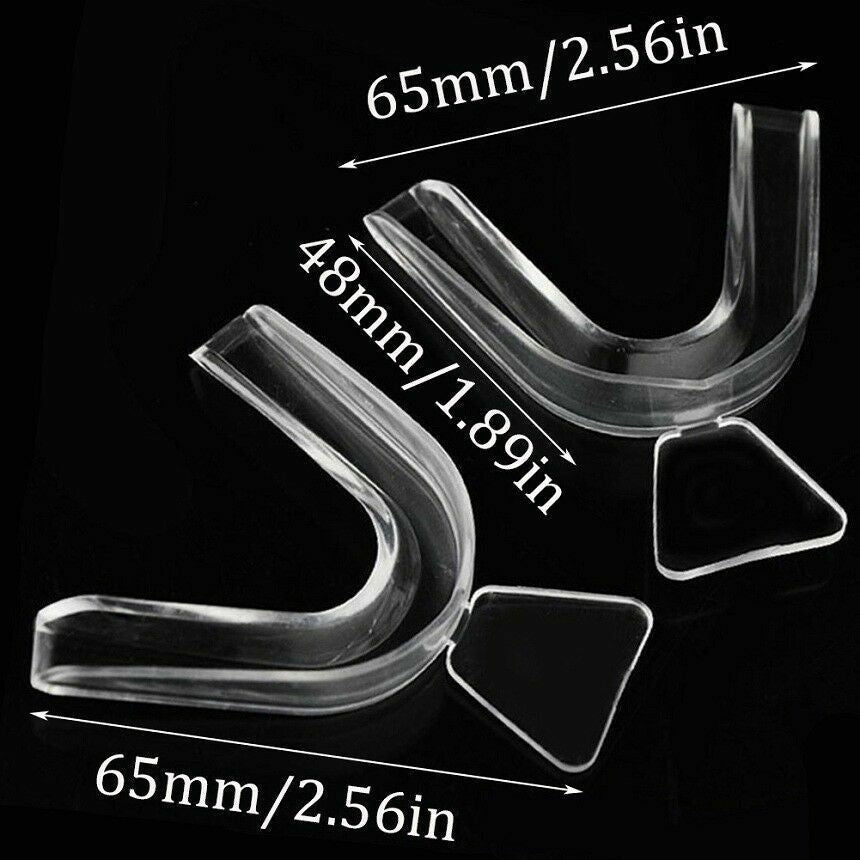 2/4PCS Sleeping Mouth Guard Stop Teeth Grinding Anti Snoring Bruxism Eliminates.