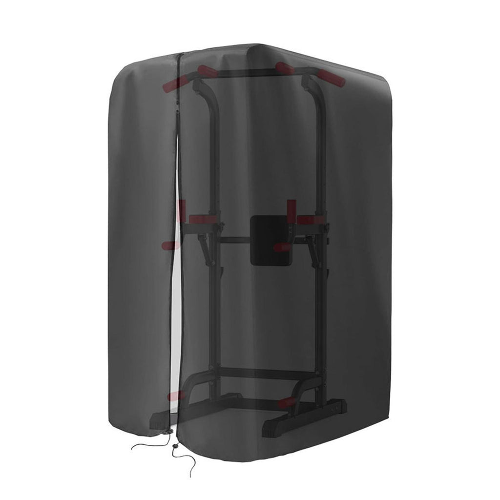 Squat Rack Cover with Drawstring Bottom , Black Outdoor Fitness Equipment Covers