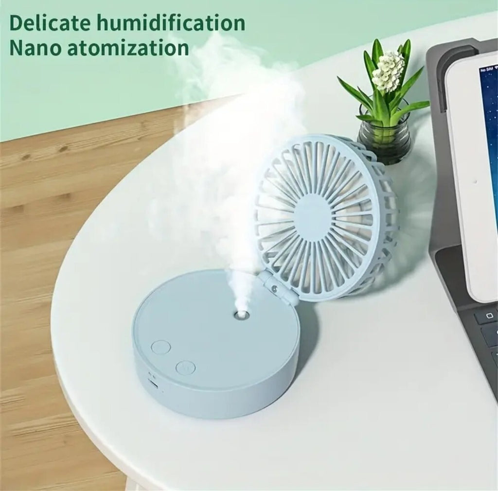Portable Rechargeable Handheld Fan - Small Quiet Personal Cooler Powerful Wind