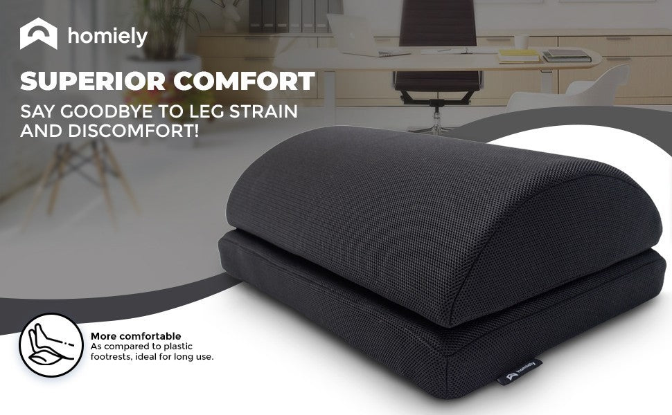 Foot Rest Under Desk High Density Foam Ergonomic Footrest Cushion Pillow UK