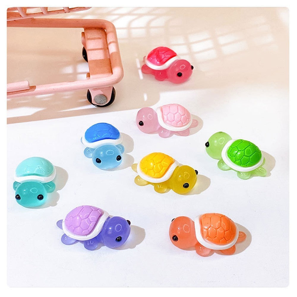 30 PCS Mini Resin Turtles Bright Decorative Ornaments for All Spaces
