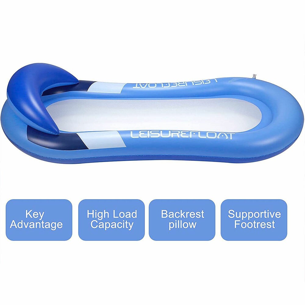 Inflatable Water Floating Bed Adult Sewimming Pool Beach Float Mattress Hammock