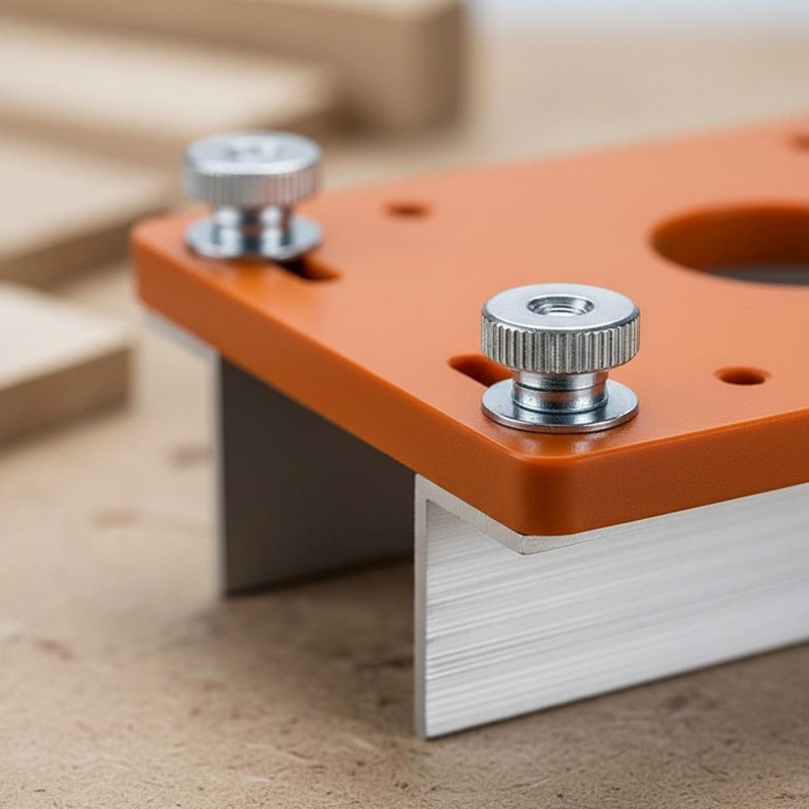 2-in-1 Grooving Guide Sturdy Construction Slotting Jig