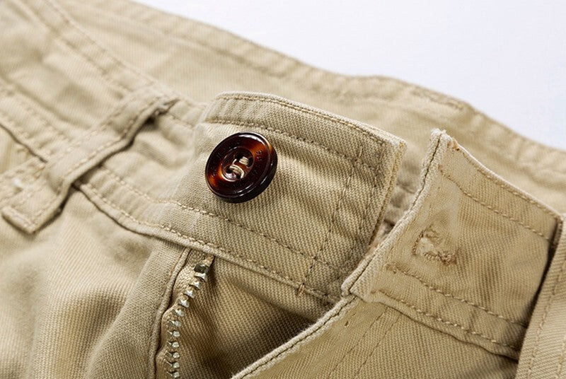 Men Stretch Chino Shorts Cotton Summer Half Pant Casual Cargo Combat Golf Shorts