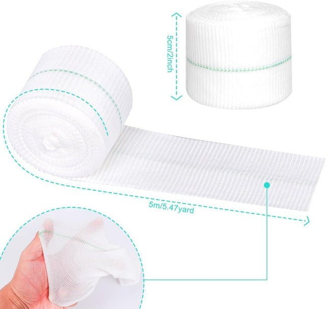 5cm x 5m Tubular Bandage Two Way Stretch Dressing Elastic Bandage for Wrist Arm