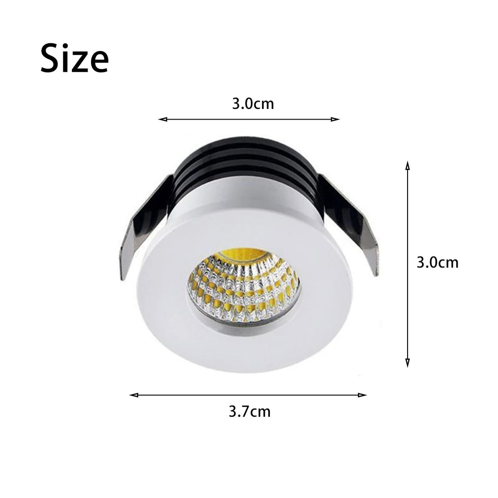 3W 5pcs LED Recessed Small Ceiling Lights Cabinet Mini Spot Downlight Minispot