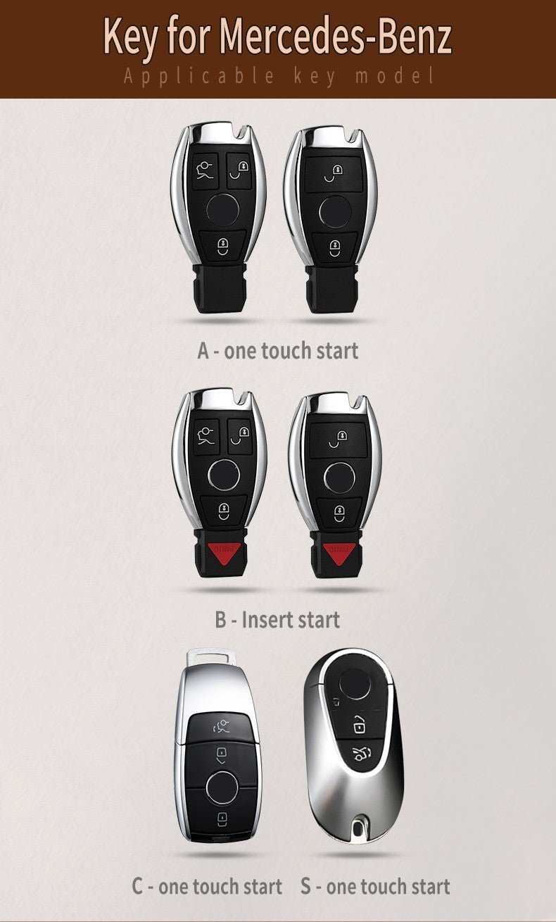 Car Key Fob Case Cover Remote Holder For A C E S Class GLS CLE CLA Accessories