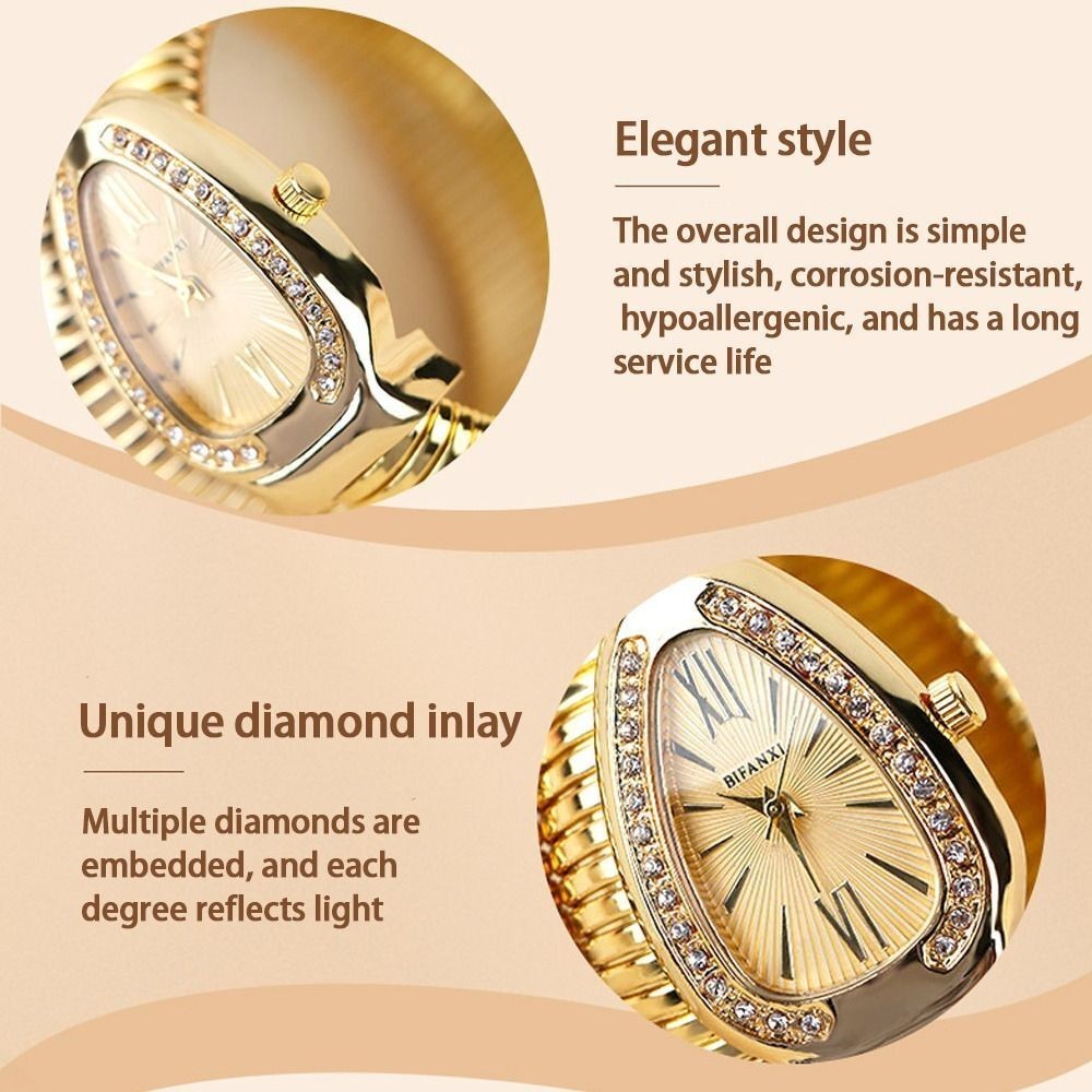 Bracelet Wristwatch Snake Shape Watches Creative Quartz Watch