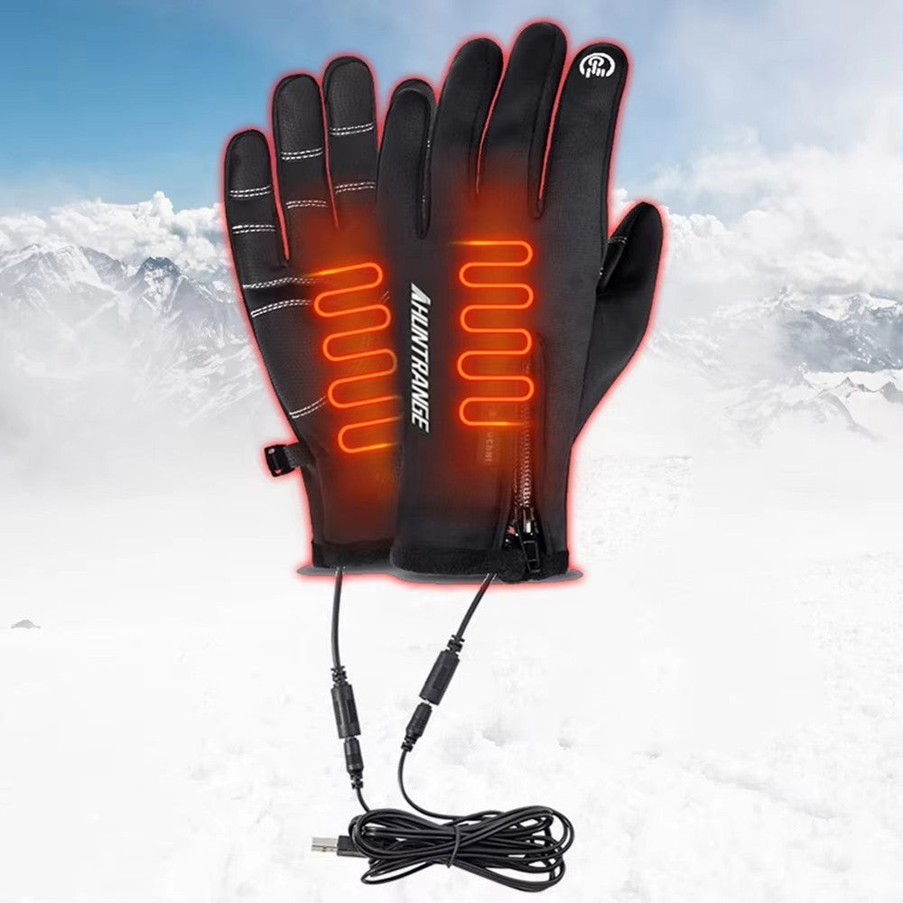 1 Pair USB Heated Gloves for Men & Women, Touchscreen Winter Warm Heated Gloves